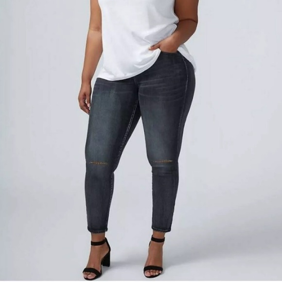 mid rise super stretch skinny jeans